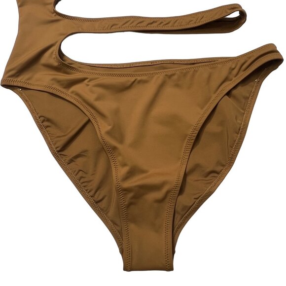 SKIMS Swim One Shoulder Monokini Almond Large - Picture 5 of 12